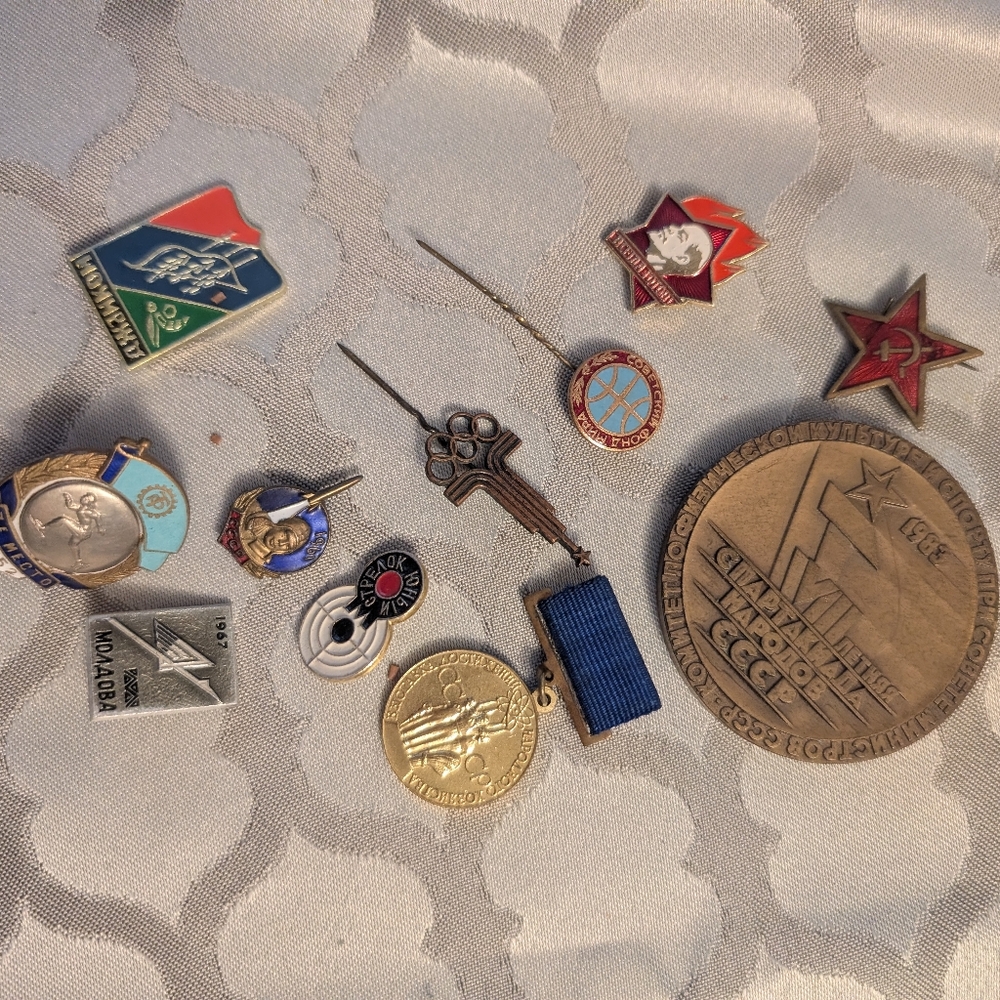 Vintage soviet Russian pins